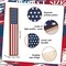 Patriotic 4th of July Porch Sign Outdoor Memorial Day Front Door Decorations Rustic Red White Blue Vertical Wooden Star Sign Independence Day USA Decor for Front Porch Wall Outside